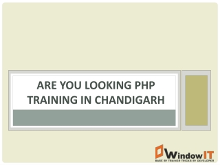 Php Training in Chandigarh
