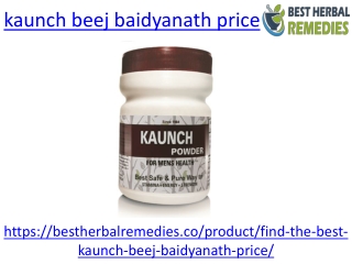 Baidyanath kaunch beej at affordable price in india