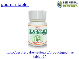 What are the benefits of gudmar tablet