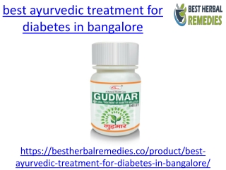 Best ayurvedic treatment for diabetes in bangalore