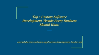 Custom Software Application Development Company