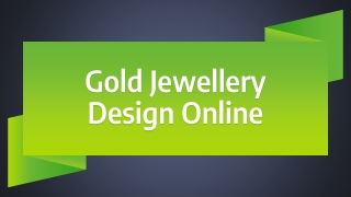 Gold Jewellery Design Online