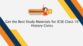 Get the Best Study Materials for ICSE Class 10 History Civics