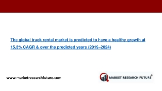 Truck Rental Market 2019 Global Size, Potential Growth, Top Companies