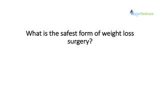 Weight loss surgery & procedures