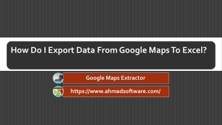 How Do I Export Data From Google Maps To Excel?