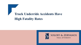 Truck Underside Accidents Have High Fatality Rates