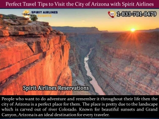 Perfect Travel Tips to Visit the City of Arizona with Spirit Airlines