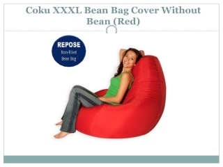 Extra Large Red Bean Bag Chair without Beans