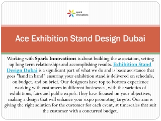 Ace Exhibition Stand Design Dubai