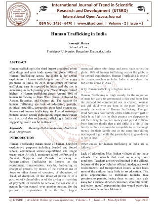 Human Trafficking in India