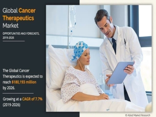 Cancer Therapeutics Market Size Prognosticated to Perceive a Thriving Growth by 2026