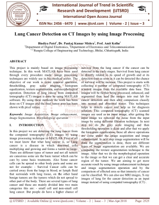 Lung Cancer Detection on CT Images by using Image Processing