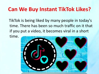 Can We Buy Instant TikTok Likes?