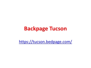 Backpage Tucson