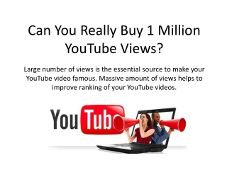 Can You Really Buy 1 Million YouTube Views?