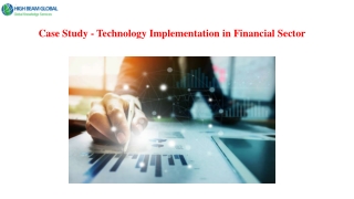 Technology Implementation in Financial Sector