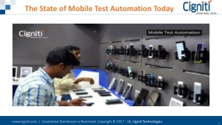 Taking a look at the state of mobile test automation today