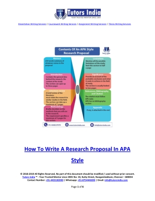 How to Write a Research Proposal in APA Style – Dissertation Research Proposal Writing Help in UK