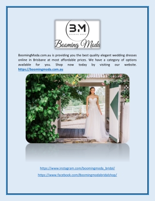 Affordable Wedding Dresses near Me - BoomingModa.com.au