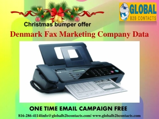 Denmark fax marketing company data