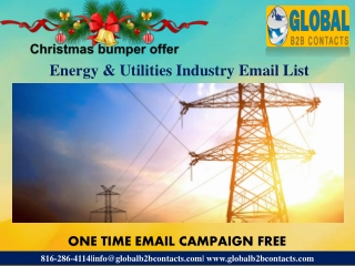 Energy & Utilities Industry Email List