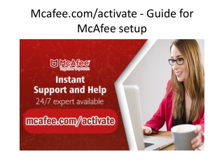 Mcafee.com/activate - Guide for McAfee setup