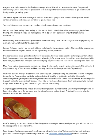 Some Tips About Foreign exchange That You Can Comply with