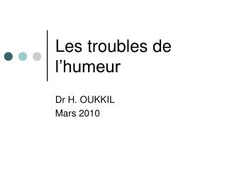humeur troubles
