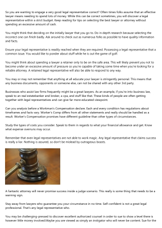 Tips Which Could Support Your Legal Issues