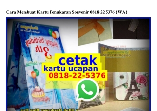 Cara Membuat Kartu Penukaran Souvenir Ö818.22.5376[wa]