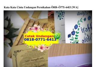 Kata Kata Cinta Undangan Pernikahan Ö818Ö7716413[wa]