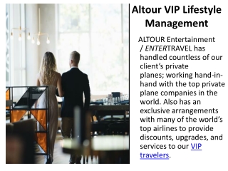 Altour VIP Lifestyle Management