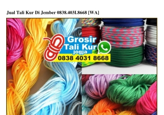 Jual Tali Kur Di Jember 0838.4031.8668[wa]