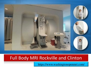 Full Body MRI Rockville and Clinton