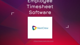 Employee Timesheet Software