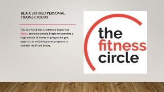Fitness trainer courses