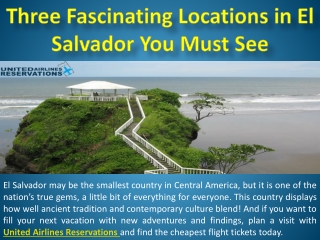 Three Fascinating Locations in El Salvador You Must See