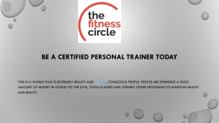 Fitness trainer courses
