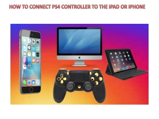 HOW TO CONNECT PS4 CONTROLLER TO THE IPAD OR IPHONE