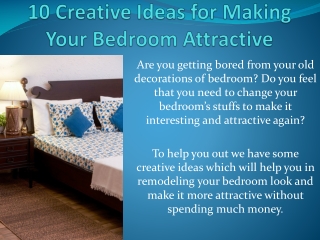 10 Creative Ideas for Making Your Bedroom Attractive - Craft Maestros