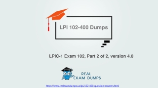 102-400 Test Questions - 102-400 LPIC-1 Exam 102, Part 2 of 2, version 4.0