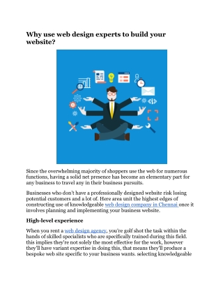 Why use web design experts to build your website?