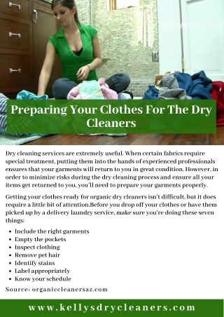 Preparing Your Clothes For The Dry Cleaners