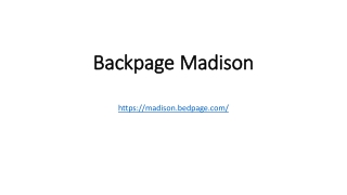 Backpage Madison