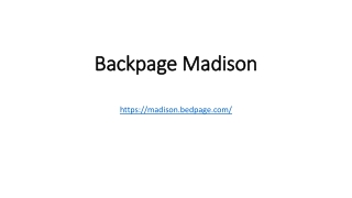 Backpage Madison