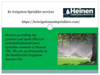 Kc Irrigation-Sprinkler services