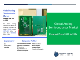 Global Analog Semiconductor Market Growing at a 3.47% to Reach US$71.526 billion by 2024