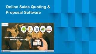 Online Sales Quoting & Proposal Software