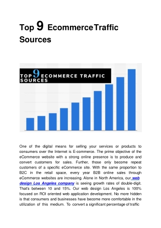 Top 9 Ecommerce Traffic Sources